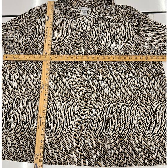 Catherines Women's 3X ~ 26/28W Blouses Collared V Neck  3/4 Buttoned Sleeve - Picture 10 of 10